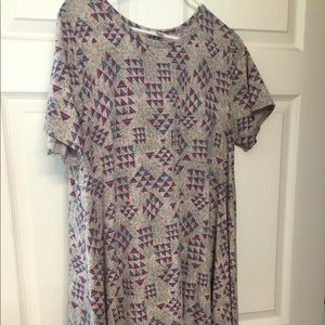 LulaRoe Carly high/low T-shirt dress Large